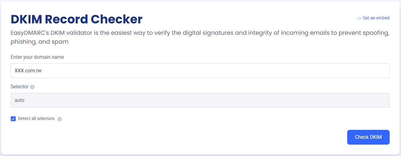 Easy DKIM Checker Tool